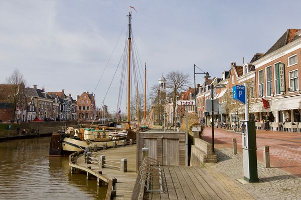 Dokkum, Diepswal, winterstalling deel Bruine vloot