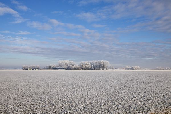 Poppenwier, winterlandschap