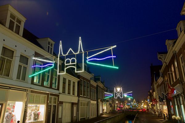 Sneek, feestverlichting decembermaand