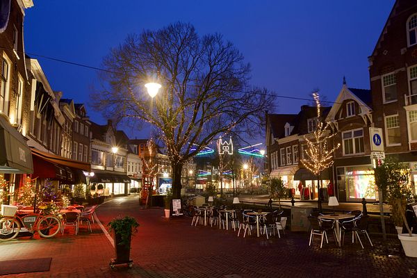 Sneek, feestverlichting decembermaand