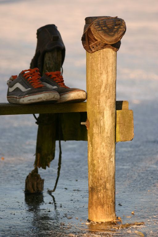 schoenen op het ijs (ijspret)