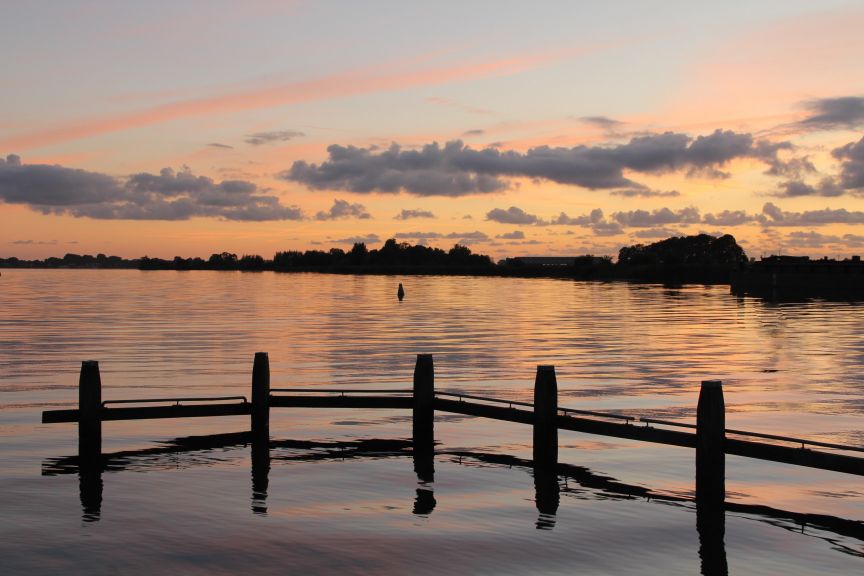 Zonsondergang Langweerder Wielen