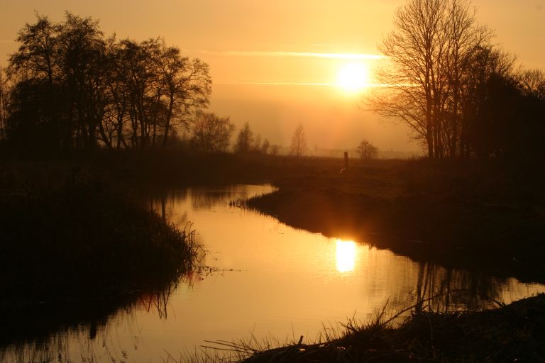 zonsondergang Easterskar bij Rotstergaast